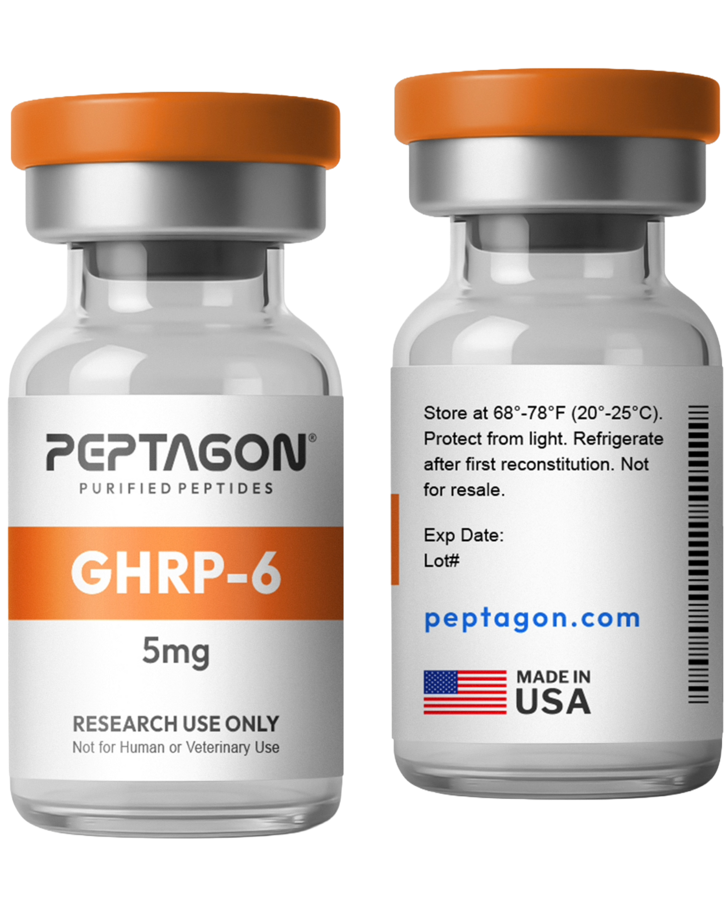 GHRP-6 Research Peptide – 5mg