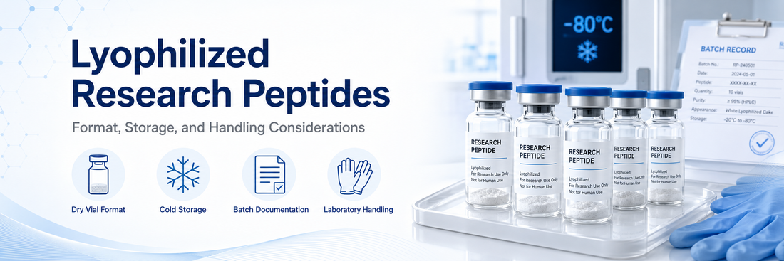 Lyophilized Research Peptides: Format, Storage, and Handling Considerations