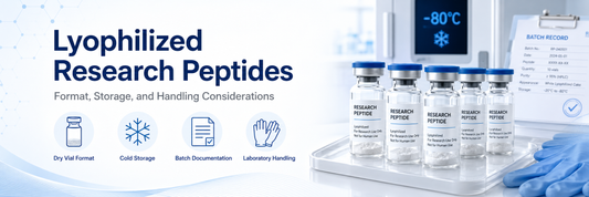 Lyophilized Research Peptides: Format, Storage, and Handling Considerations