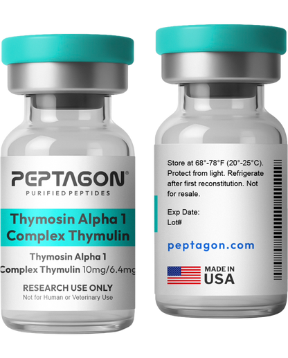 Thymosin Alpha 1 + Thymulin Research Peptide Blend – 10mg / 6.4mg