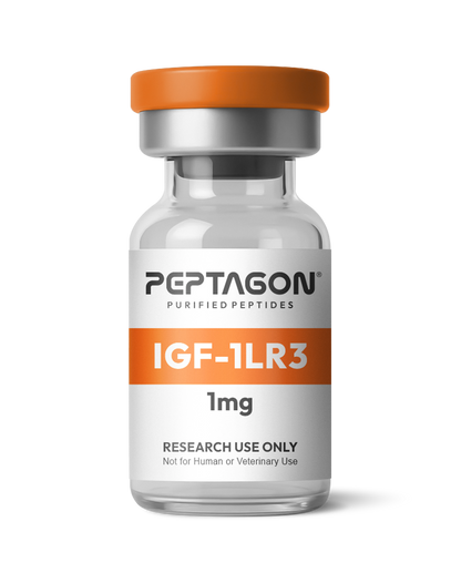 Peptagon IGF-1LR3 1mg vial with orange cap