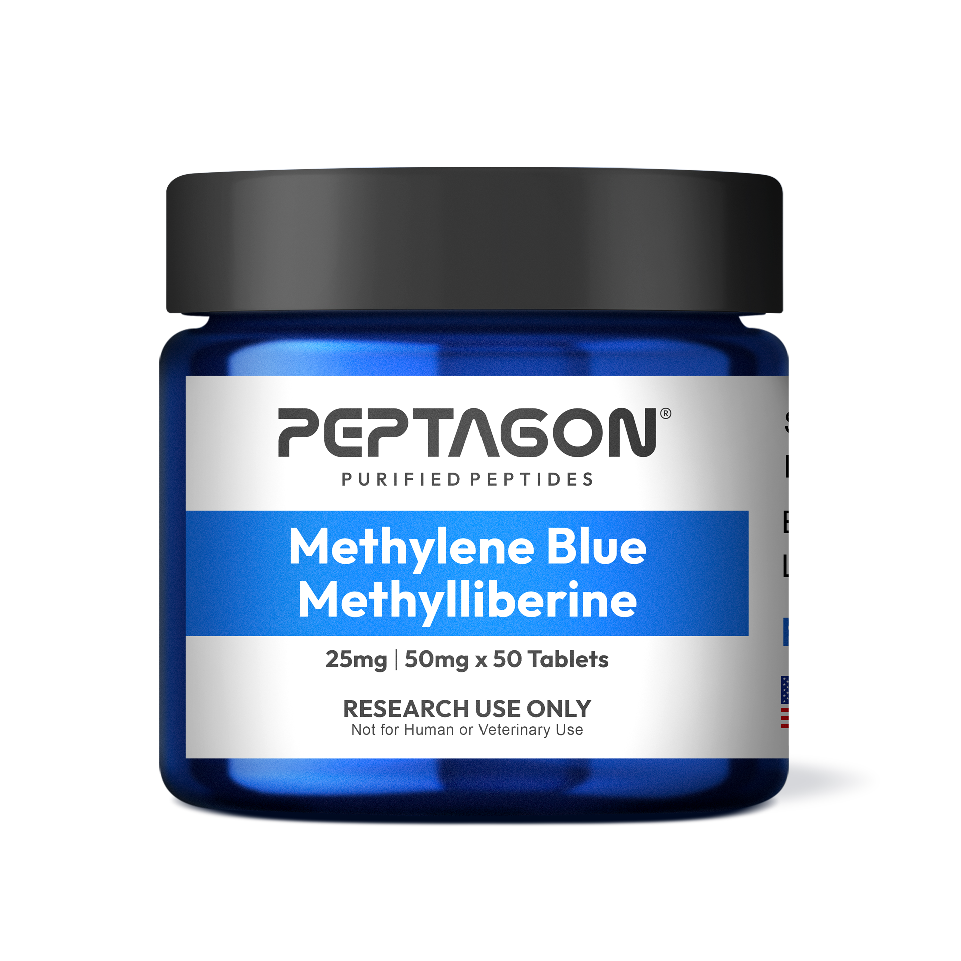 Peptagon Methylene Blue Methylliberine 25mg 50mg x 50 Tablets
