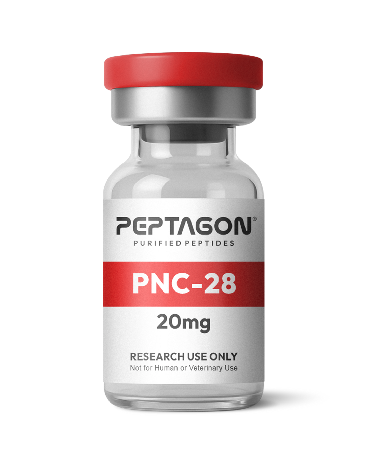 Peptagon PNC-28 20mg vial with red cap
