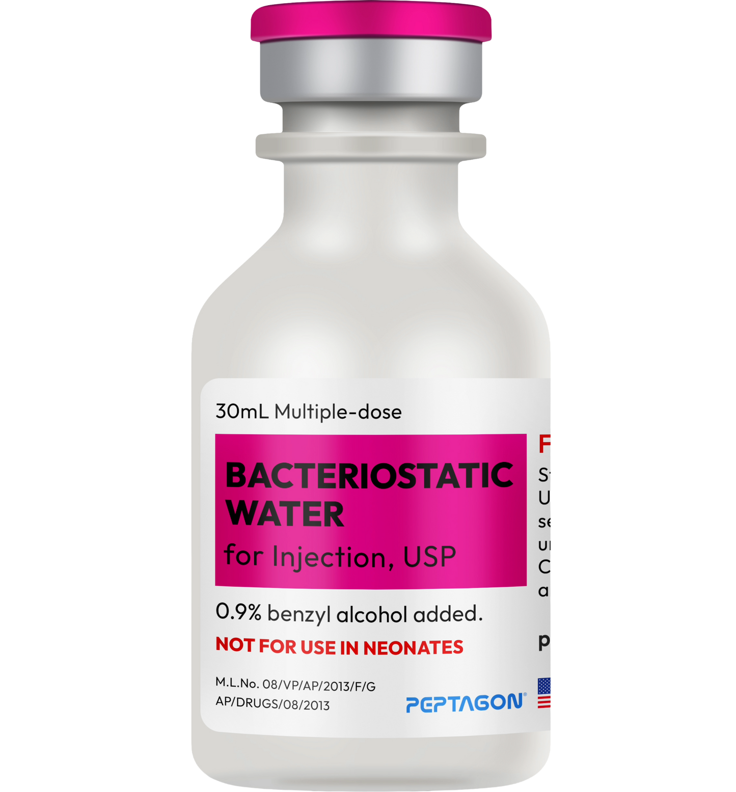 Hospira - Bacteriostatic Water 30mL Multi-Dose Reconstitution Vial